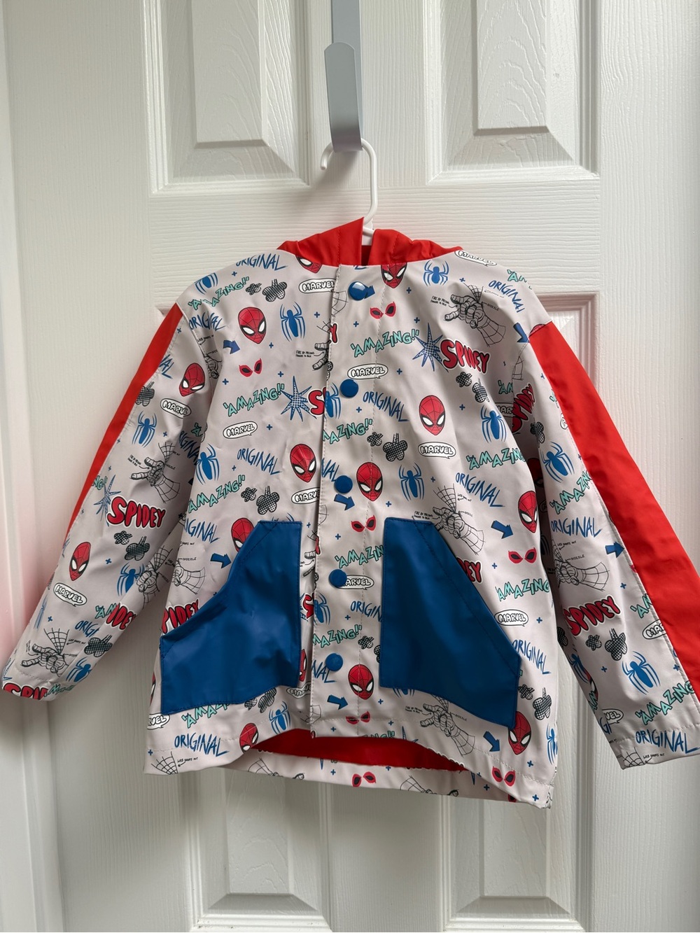 Disney Marvel Spidey and his Amazing Friends rain jacket for kids